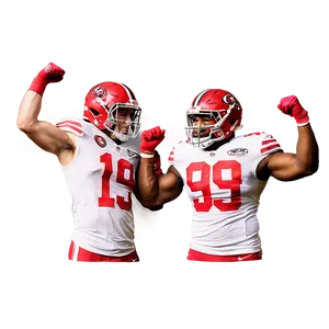 Nick Bosa Victory Celebration Png Kur PNG image