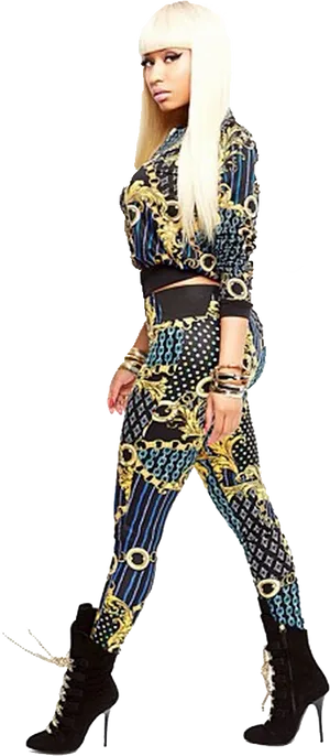 Nicki Minaj Iconic Pose PNG image