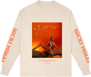 Nicki Minaj Queen Album Art Sweatshirt PNG image