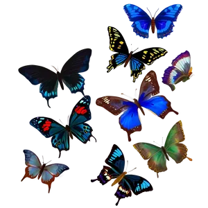 Night Butterflies PNG 57 PNG