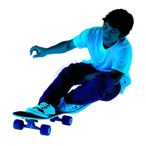 Night Skateboarding Png 06242024 PNG image