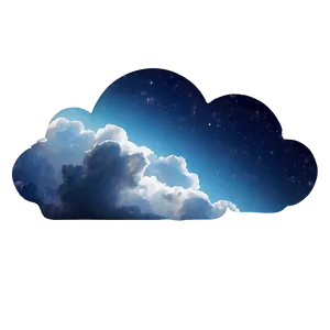 Night Sky Blue Clouds Png Srd PNG image