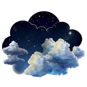 Night Sky Cloud PNG 04302024