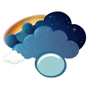 Night Sky Cloud Vector PNG Ubj5 PNG