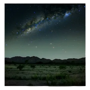 Night Sky Over Land Png Aay52 PNG image