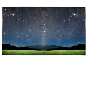 Night Sky Over Land Png Lef PNG image