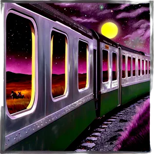 Night Train Ride PNG 05212024