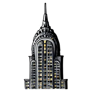 Night View Chrysler Building PNG 06252024 PNG