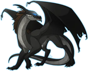 Night Wing Dragon Wingsof Fire PNG image