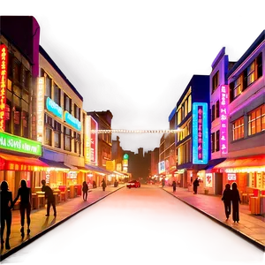 Nightlife District Scene PNG Fha PNG