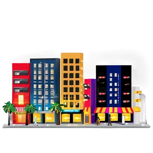 Nightlife District Scene PNG Pix PNG
