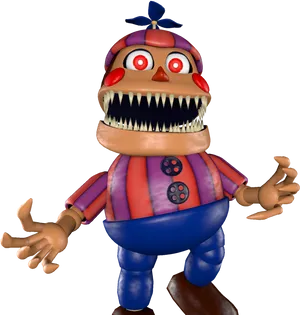 Nightmare Balloon Boy F N A F Render PNG image