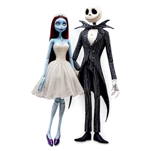 Nightmare Before Christmas Wedding Png 06282024 PNG image