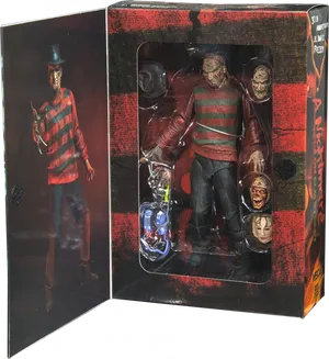 Nightmare Freddy Action Figure Packaging PNG image