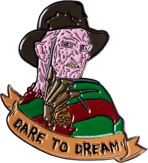 Nightmare Freddy Dareto Dream Pin PNG image
