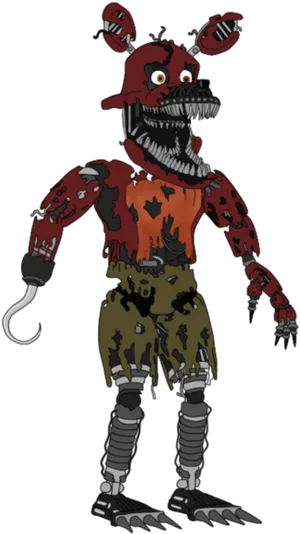Nightmare_ Freddy_ F N A F_ Character PNG image