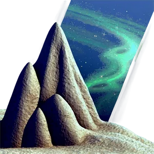 Nighttime Desert Mirage PNG Nhr PNG