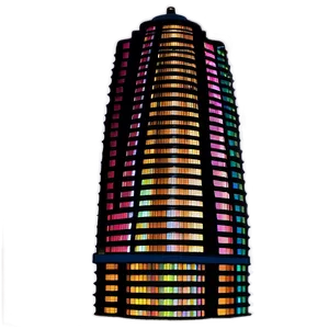 Nighttime Skyscraper Lights Png 05212024 PNG image