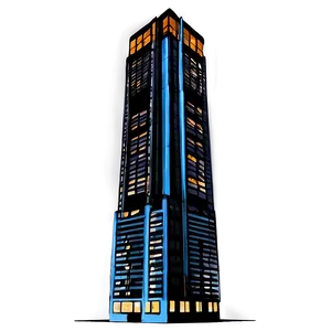 Nighttime Skyscraper Lights Png Wbn PNG image