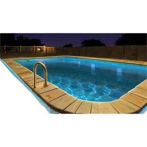 Nighttime Swimming Pool PNG Xxy