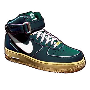 Nike Air Force 1 Mid Sneaker Png 33 PNG image