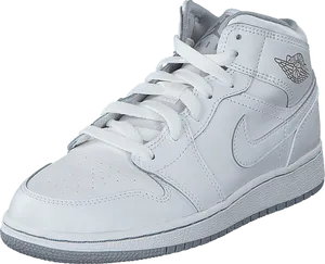 Nike Air Force1 Mid White Sneaker PNG image
