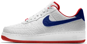 Nike Air Force1 Red White Blue PNG image