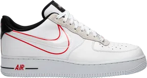 Nike Air Force1 Sneaker Side View PNG image