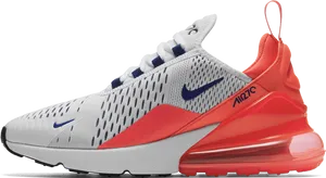 Nike Air Max270 Red White PNG image
