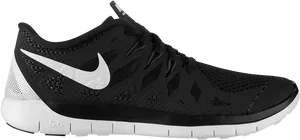 Nike Free5 Black Running Shoe PNG image