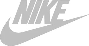 Nike Logo Blackand White PNG image