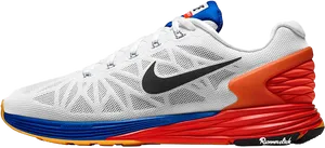 Nike Lunarlon Running Shoe Side View PNG image