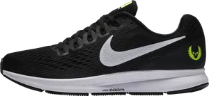 Nike Zoom Running Shoe Side View PNG image