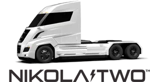 Nikola_ Two_ Electric_ Semi_ Truck PNG