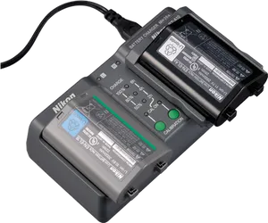 Nikon Battery Chargerwith Battery PNG image