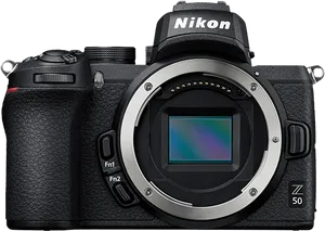Nikon Z50 Mirrorless Camera Body PNG image
