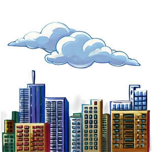 Nimbus Above Cityscape PNG 33