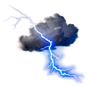 Nimbus Cloud Lightning PNG Hwg