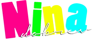 Nina Dobrev Colorful Logo PNG image