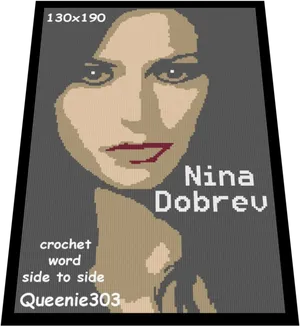 Nina Dobrev Crochet Pattern PNG image