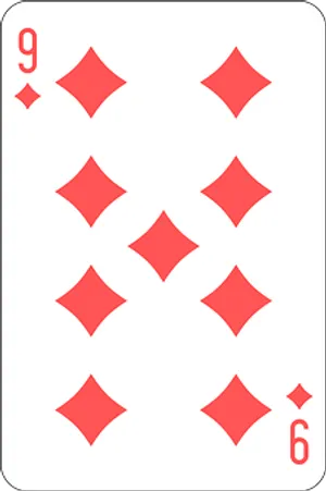 Nineof Diamonds Playing Card