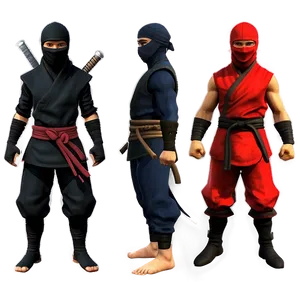 Ninja Characters PNG 06122024
