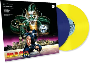 Ninja Gaiden Soundtrack Vinyl Art PNG image