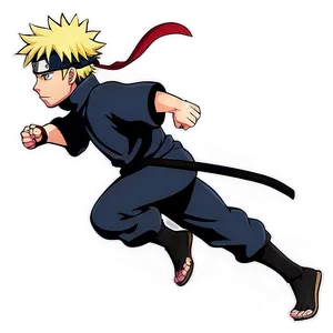 Ninja Run Naruto Style Png Axs41 PNG image