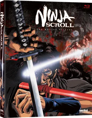 Ninja Scroll Anime Bluray Cover PNG image