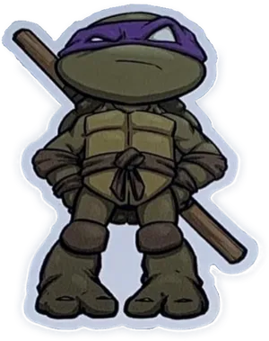 Ninja Turtle Cartoon Sticker PNG image