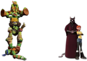 Ninja Turtlesand Allies.png PNG image