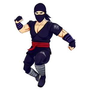 Ninja Warrior Cartoon Character PNG Blf59 PNG