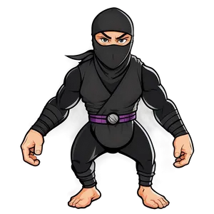 Ninja Warrior Cartoon Character PNG Rjh32 PNG