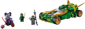 Ninjago Green Ninja Carand Figures PNG image